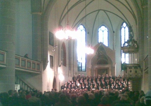 Der Havelberger Kantatenchor beim Konzert am 16. Oktober 2010 in der Stadtkirche - Die Schöpfung.