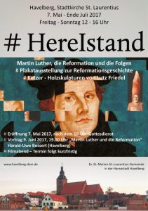 #HereIstand - Ausstellung in der Havelberger Stadtkirche - Luther, die Reformation und die Folgen