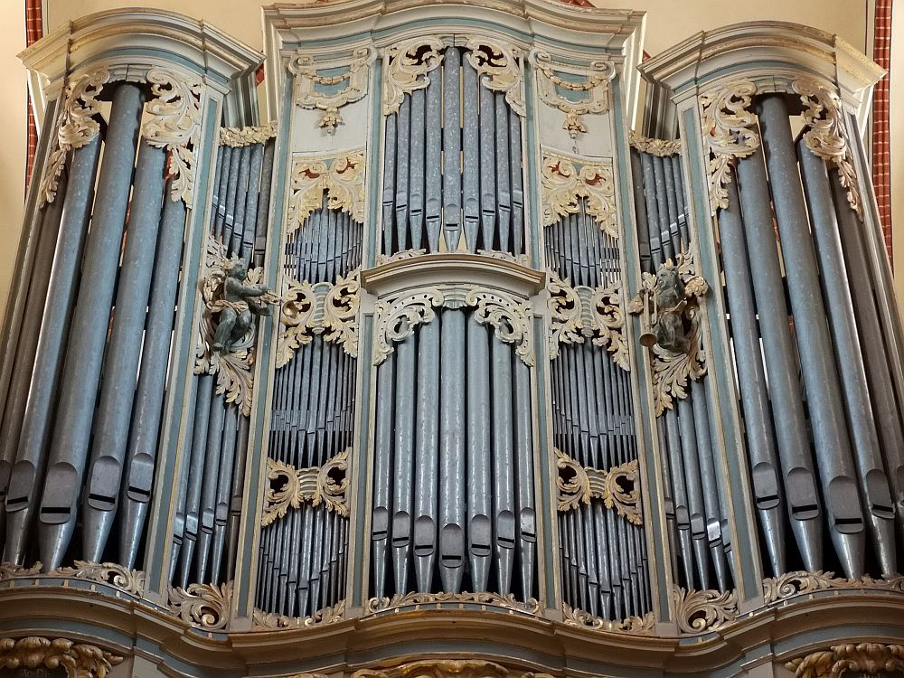 Prospektpfeifen der Scholtze-Orgel von 1777 im Havelberger Dom St. Marien