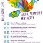 „Predigtreihe Leiden_schaftlich für Frieden“ im Kirchenkreis Prignitz | Havelberg 26. Februar 2023