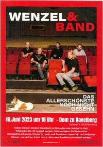 10. Juni 2023 - Wenzel und Band - Konzert in Havelberg